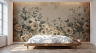 Design A0042 — Papier peint Floral Pivoines et Roses - Collection 1 — Novomur