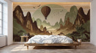Design A0055 — Papier peint Paysage Montagne Minimaliste - Collection 2 — Novomur