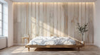 Design A0082 — Papier peint Bois Rustique Blanchi — Novomur