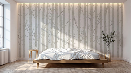 Design A0083 — Papier peint Forêt Bouleaux — Novomur