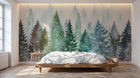 Design A0110 — Papier peint Forêt Pins et Sapins - Collection 2 — Novomur
