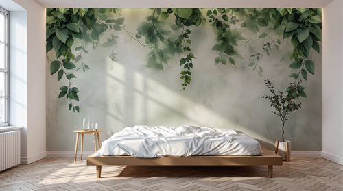 Design A0152 — Papier peint Eucalyptus Botanique Sauge — Novomur