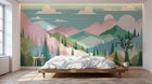 Design A0169 — Papier peint Forêt Pins et Sapins - Collection 2 — Novomur
