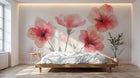 Design A0170 — Papier peint Coquelicots et Fleurs Sauvages — Novomur