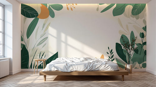 Design A0304 — Papier peint Botanique Feuillage - Collection 1 — Novomur