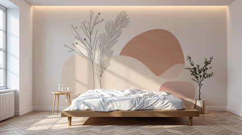 Design A0342 — Papier peint Paysage Montagne Minimaliste - Collection 1 — Novomur