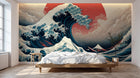 Design A0382 — Papier peint Mont Fuji et Hokusai — Novomur