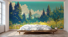 Design A0446 — Papier peint Forêt Pins et Sapins - Collection 2 — Novomur