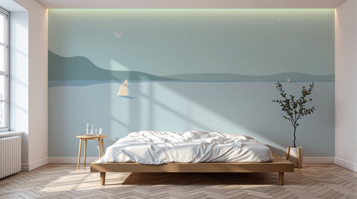 Design A0502 — Papier peint Paysage Plage et Mer — Novomur