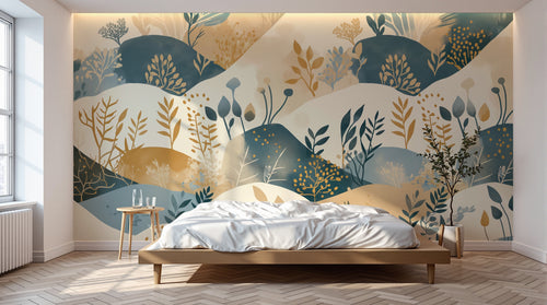 Design A0522 — Papier peint Paysage Montagne Minimaliste - Collection 1 — Novomur