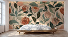 Design A0552 — Papier peint Floral Pivoines et Roses - Collection 2 — Novomur