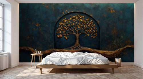 Design A0861 — Papier peint Arbres Décoratifs — Novomur
