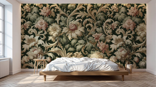 Design A0864 — Papier peint Damassé Classique — Novomur