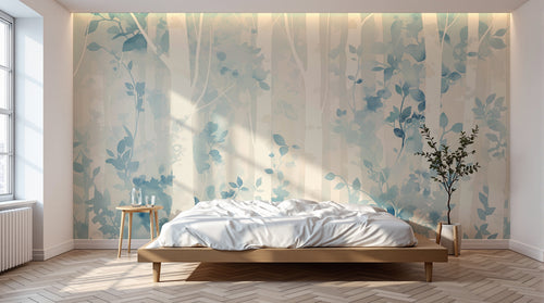 Design A0940 — Papier peint Forêt Bouleaux — Novomur