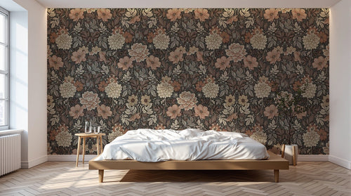 Papier peint Liberty Floral - Sur mesure - Design D0144