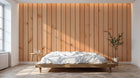 Design D0791 — Papier peint Bois Rustique Blanchi — Novomur