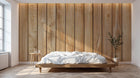 Design D0889 — Papier peint Bois Rustique Blanchi — Novomur