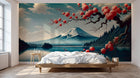 Design F0003 — Papier peint Mont Fuji et Hokusai — Novomur