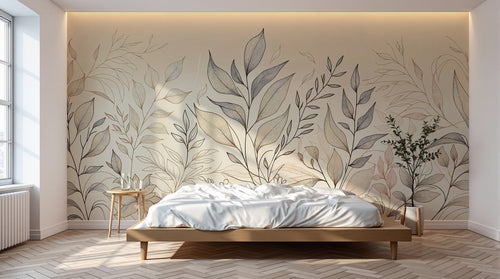 Design F0197 — Papier peint Botanique Feuillage - Collection 2 — Novomur