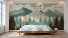Design F0322 — Papier peint Forêt Pins et Sapins - Collection 2 — Novomur