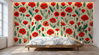 Design F0403 — Papier peint Coquelicots et Fleurs Sauvages — Novomur
