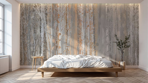 Design SD0401 — Papier peint Forêt Bouleaux — Novomur