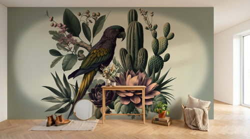 Design A0011 — Papier peint Paysage Désert et Cactus — Novomur