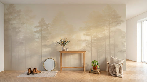Design A0022 — Papier peint Forêt Pins et Sapins - Collection 1 — Novomur