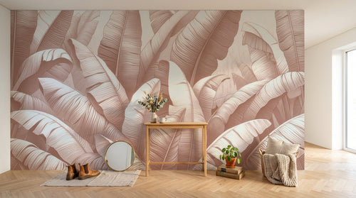 Design A0033 — Papier peint Palmier Tropical Vert - Collection 2 — Novomur