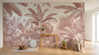 Design A0034 — Papier peint Palmier Tropical Vintage Sépia — Novomur