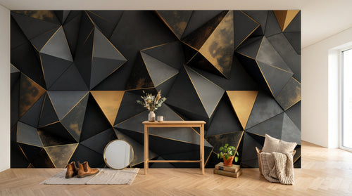 Design A0037 — Papier peint Géométrique Triangles et Losanges - Collection 1 — Novomur