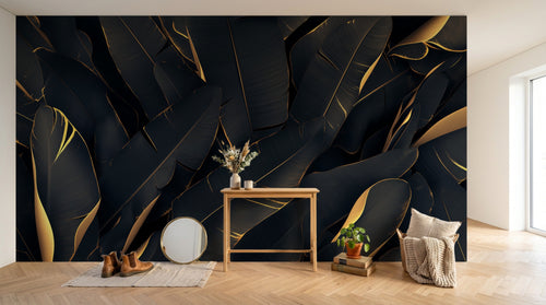 Design A0049 — Papier peint Palmier Tropical Vert - Collection 3 — Novomur