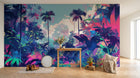 Design A0050 — Papier peint Palmier Tropical Pop Art Vif — Novomur