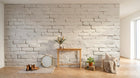 Design A0057 — Papier peint Brique Blanche — Novomur