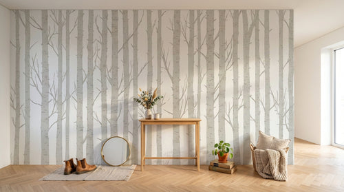Design A0083 — Papier peint Forêt Bouleaux — Novomur