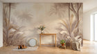 Design A0086 — Papier peint Palmier Tropical Vintage Sépia — Novomur
