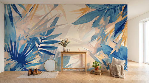 Design A0109 — Papier peint Palmier Tropical Vert - Collection 1 — Novomur