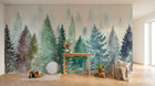 Design A0110 — Papier peint Forêt Pins et Sapins - Collection 2 — Novomur