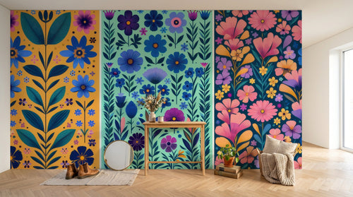 Papier peint Floral - Sur mesure - Design A0116