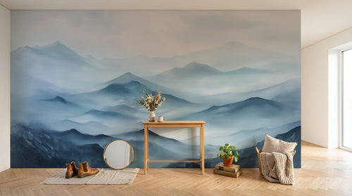 Design A0120 — Papier peint Paysage Montagne Réaliste — Novomur