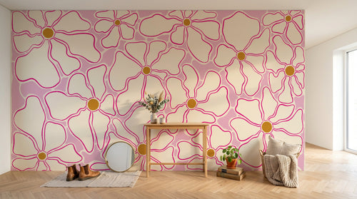Design A0129 — Papier peint Floral Vintage Baroque — Novomur