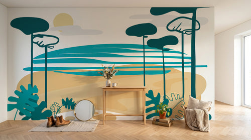 Design A0130 — Papier peint Paysage Plage et Mer — Novomur