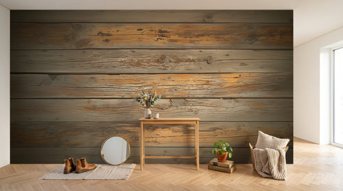 Design A0138 — Papier peint Bois Rustique Brun - Collection 2 — Novomur