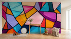 Design A0145 — Papier peint Géométrique Triangles et Losanges - Collection 2 — Novomur