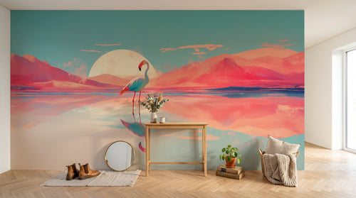 Design A0190 — Papier peint Paysage Montagne Réaliste — Novomur