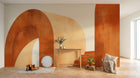 Design A0221 — Papier peint Art Abstrait Bauhaus Beige - Collection 2 — Novomur