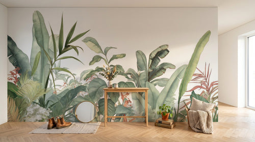 Design A0227 — Papier peint Palmier Tropical & Jungle Dense — Novomur