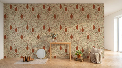 Design A0246 — Papier peint Floral Vintage Baroque — Novomur