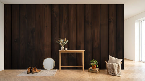 Design A0257 — Papier peint Bois Rustique Brun - Collection 1 — Novomur