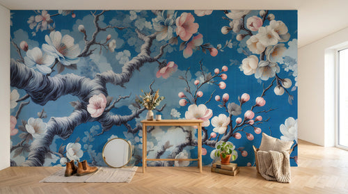 Design A0266 — Papier peint Cerisier en Fleurs — Novomur